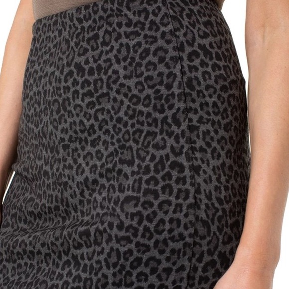 LIVERPOOL HI RISE LEOPARD REESE SKIRT - Picture 3 of 8